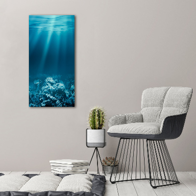 Large canvas wall art Underwater world