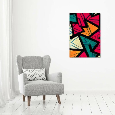 Large canvas wall art Geometric background