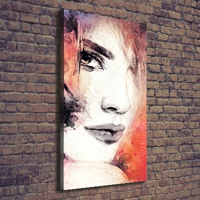 Picture canvas print Abstraction woman