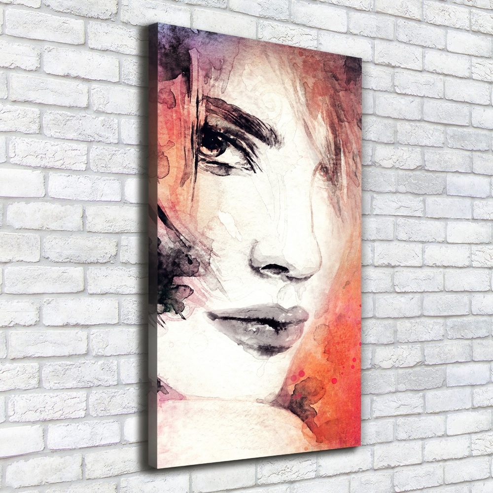 Picture canvas print Abstraction woman