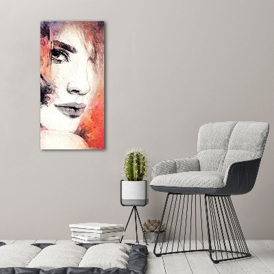 Picture canvas print Abstraction woman