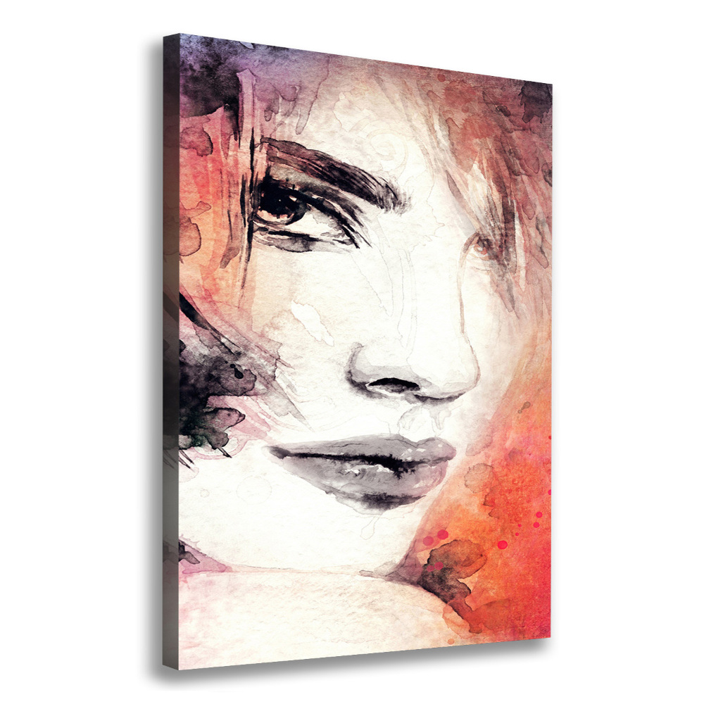 Picture canvas print Abstraction woman