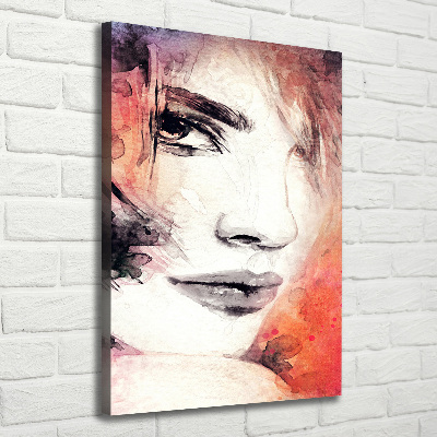 Picture canvas print Abstraction woman