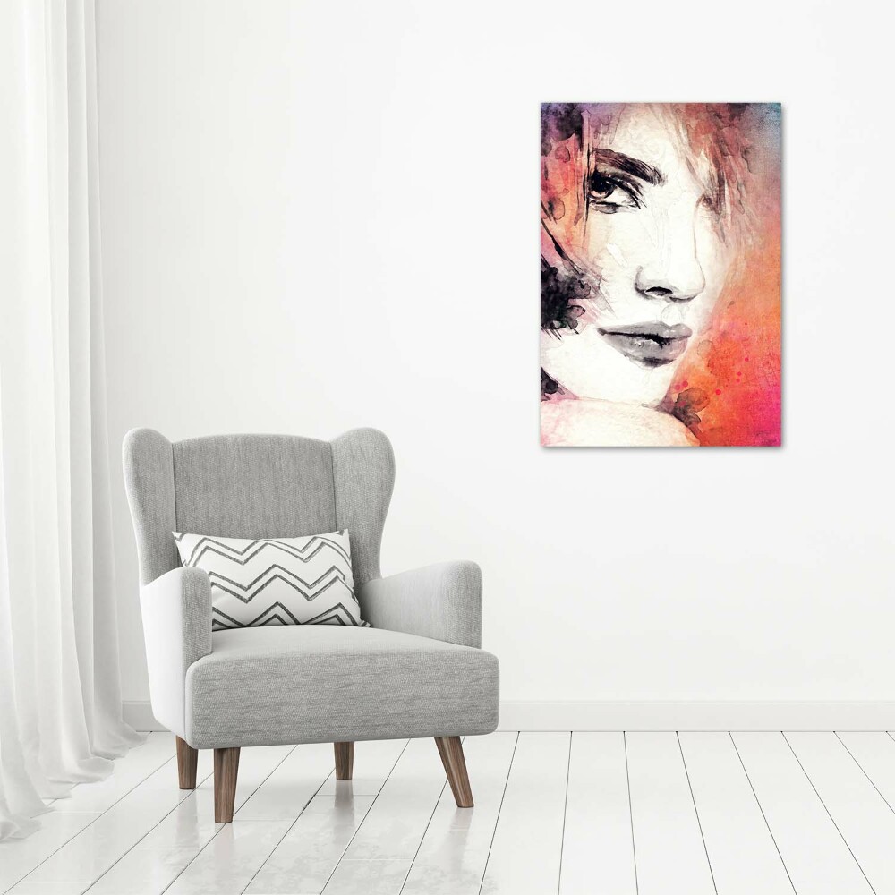 Picture canvas print Abstraction woman