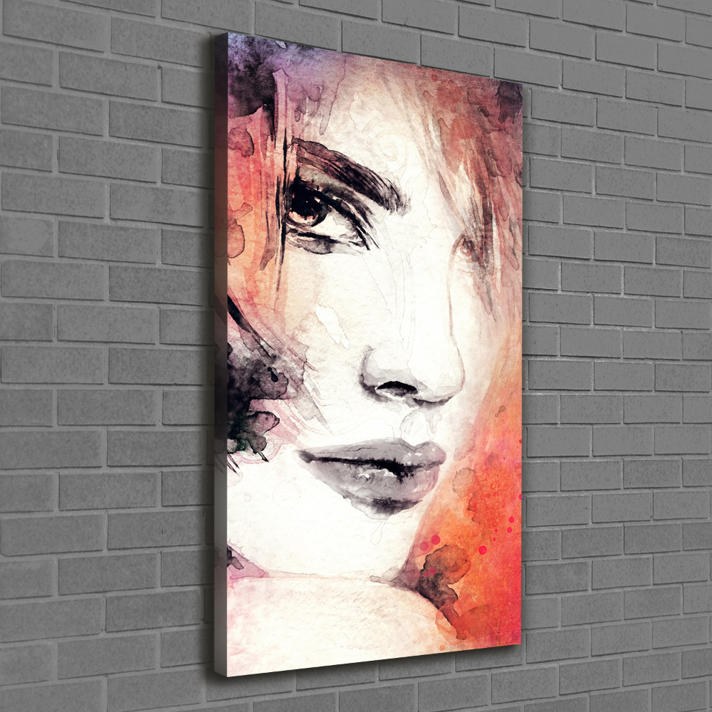 Picture canvas print Abstraction woman