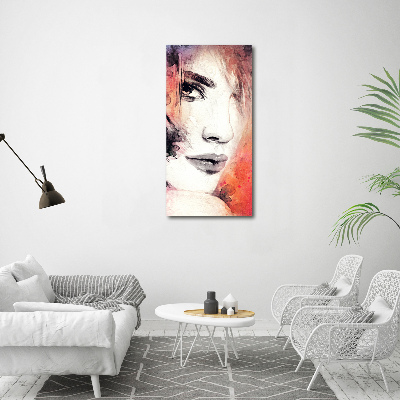 Picture canvas print Abstraction woman