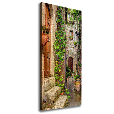 Wall art canvas large Italian streets