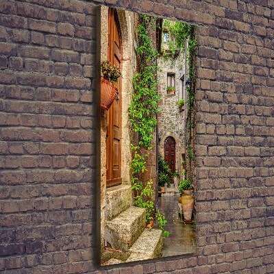 Wall art canvas large Italian streets