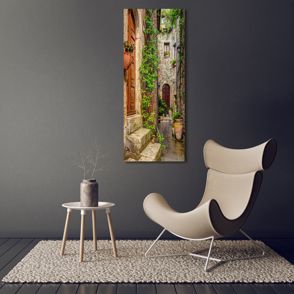 Wall art canvas large Italian streets