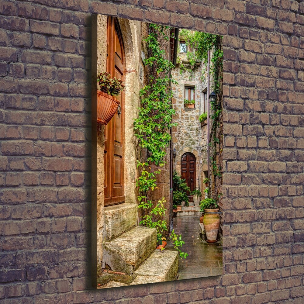 Wall art canvas large Italian streets