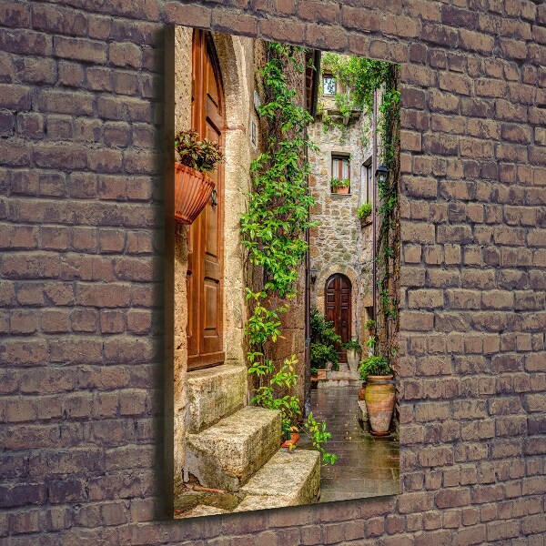 Wall art canvas large Italian streets