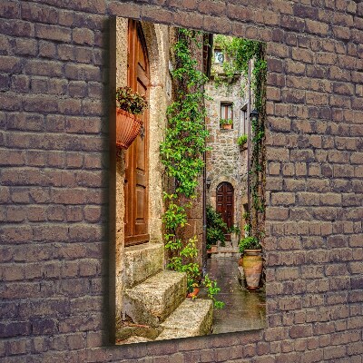 Wall art canvas large Italian streets