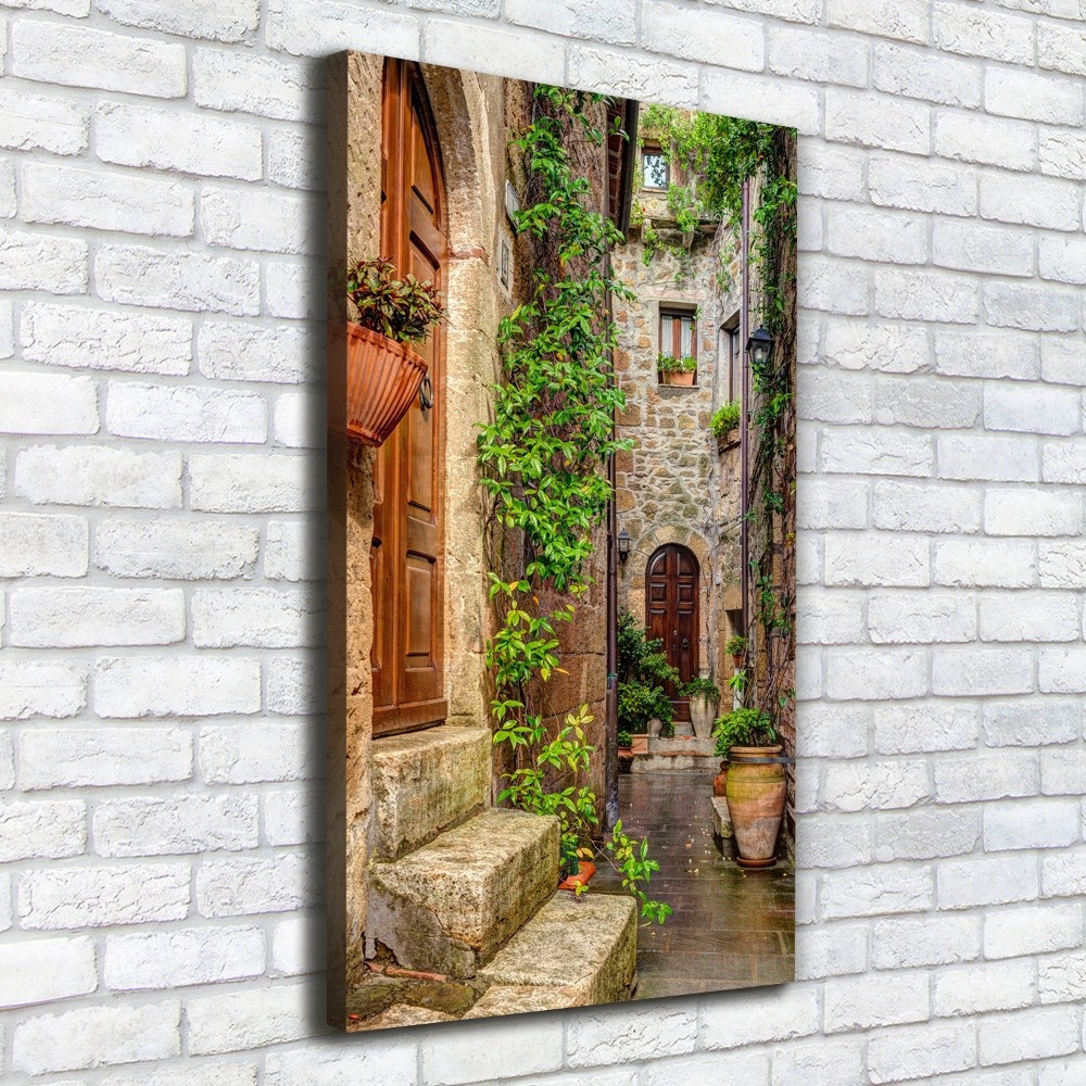 Wall art canvas large Italian streets