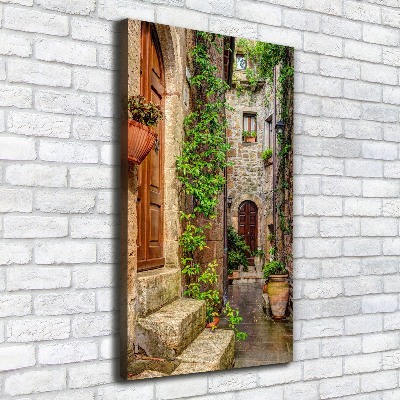 Wall art canvas large Italian streets