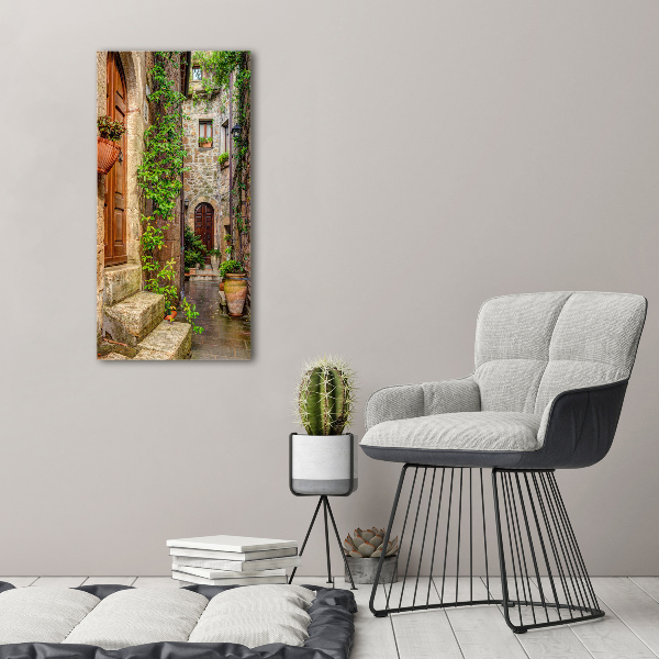 Wall art canvas large Italian streets