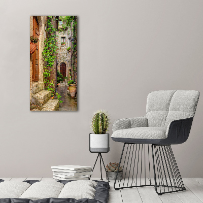 Wall art canvas large Italian streets