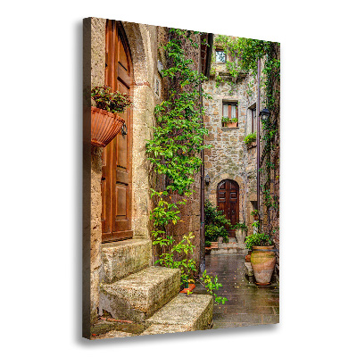 Wall art canvas large Italian streets