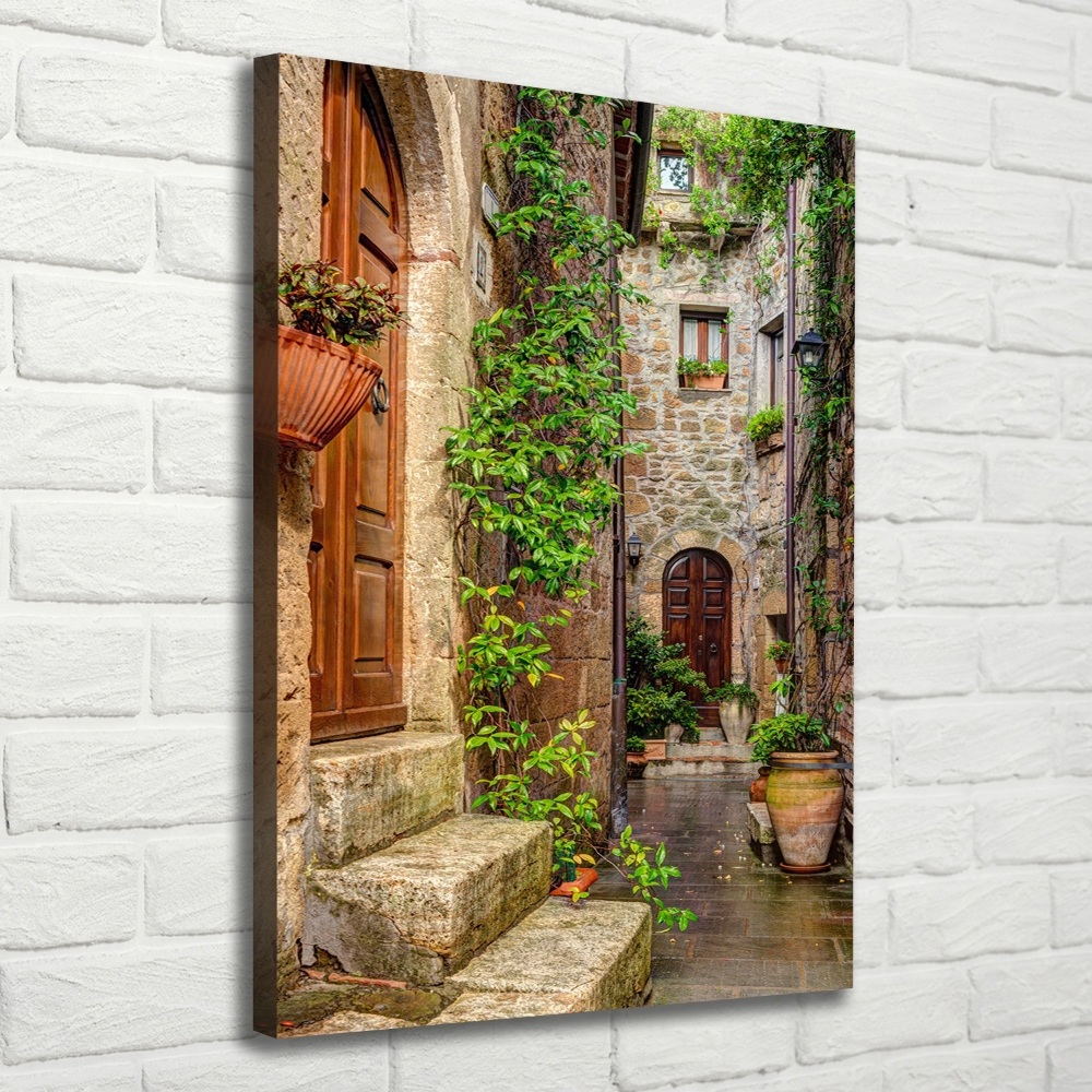 Wall art canvas large Italian streets