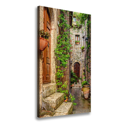 Wall art canvas large Italian streets