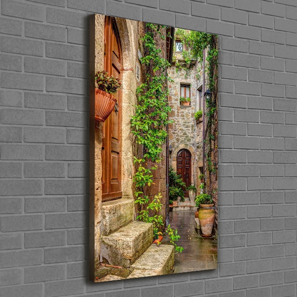 Wall art canvas large Italian streets