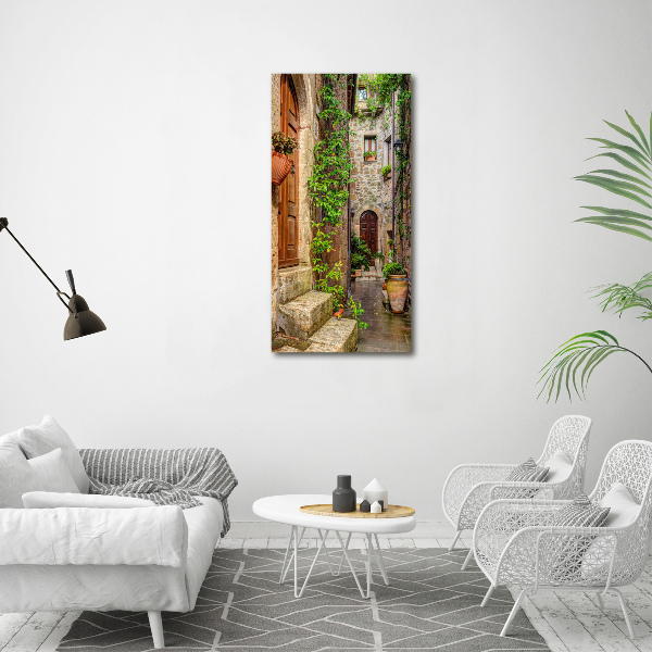 Wall art canvas large Italian streets