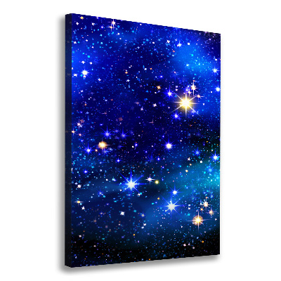 Canvas wall art Starry sky