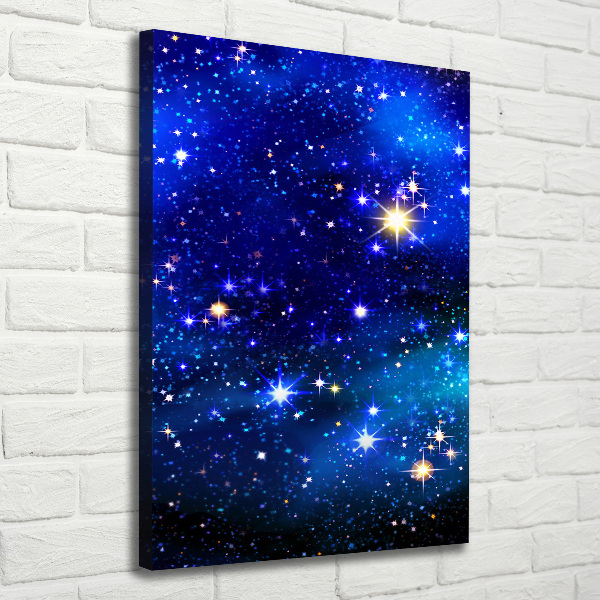 Canvas wall art Starry sky