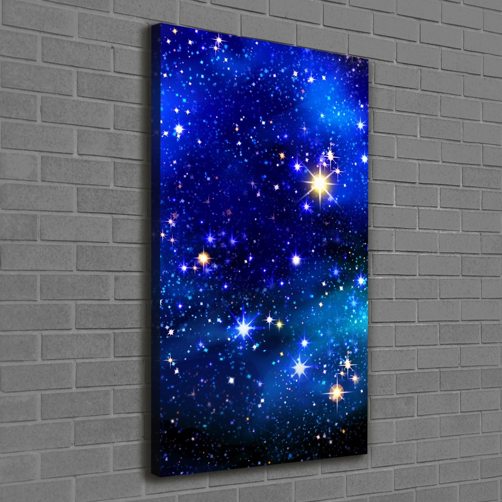 Canvas wall art Starry sky