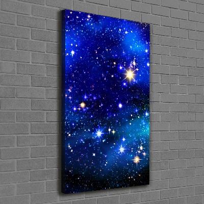 Canvas wall art Starry sky