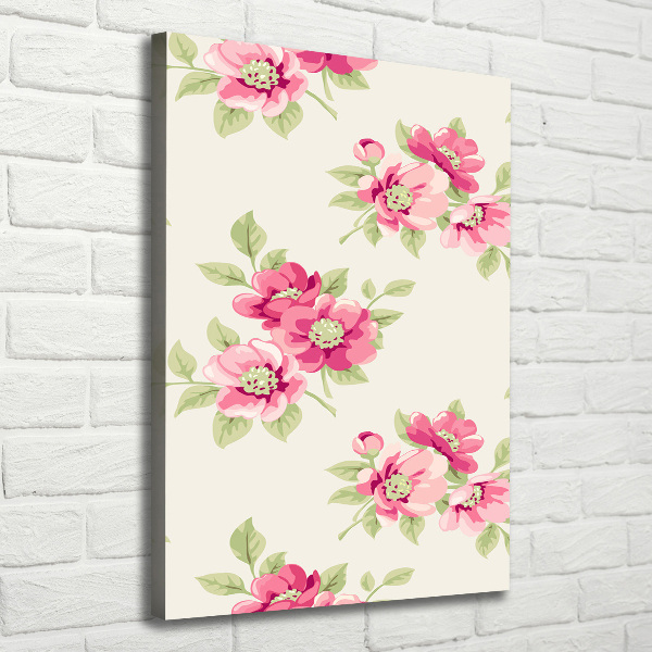 Canvas print Pink flowers