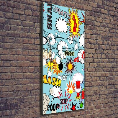 Canvas wall art Comic book