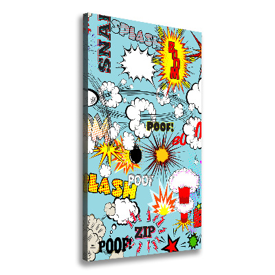 Canvas wall art Comic book