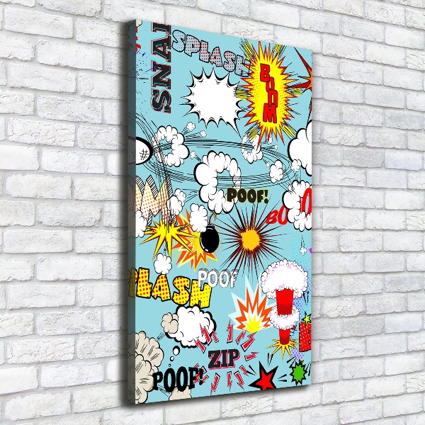 Canvas wall art Comic book