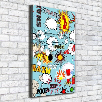 Canvas wall art Comic book