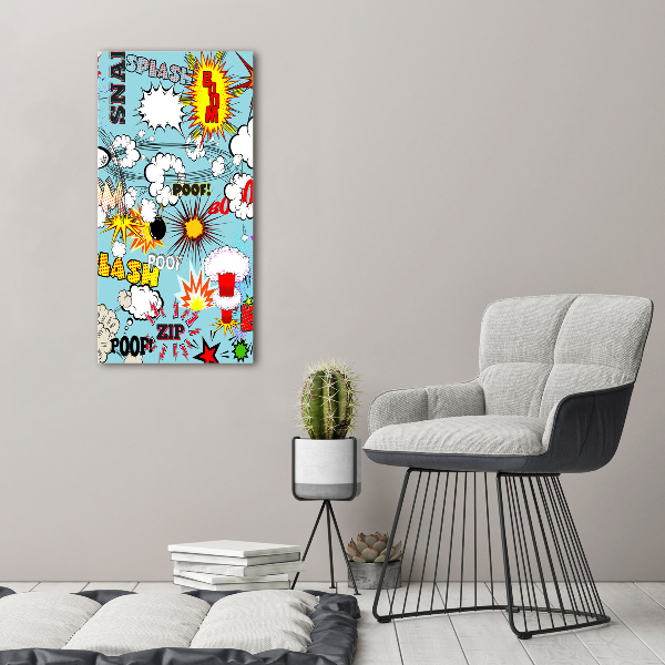 Canvas wall art Comic book