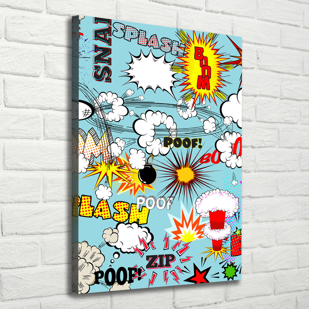 Canvas wall art Comic book