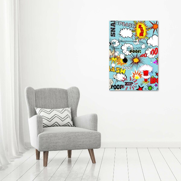 Canvas wall art Comic book