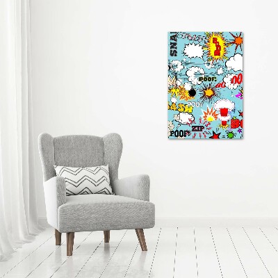 Canvas wall art Comic book