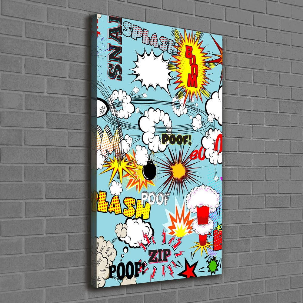 Canvas wall art Comic book