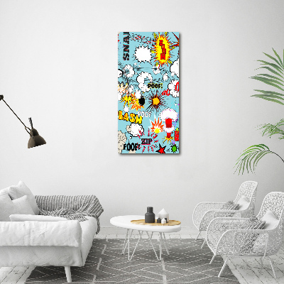 Canvas wall art Comic book