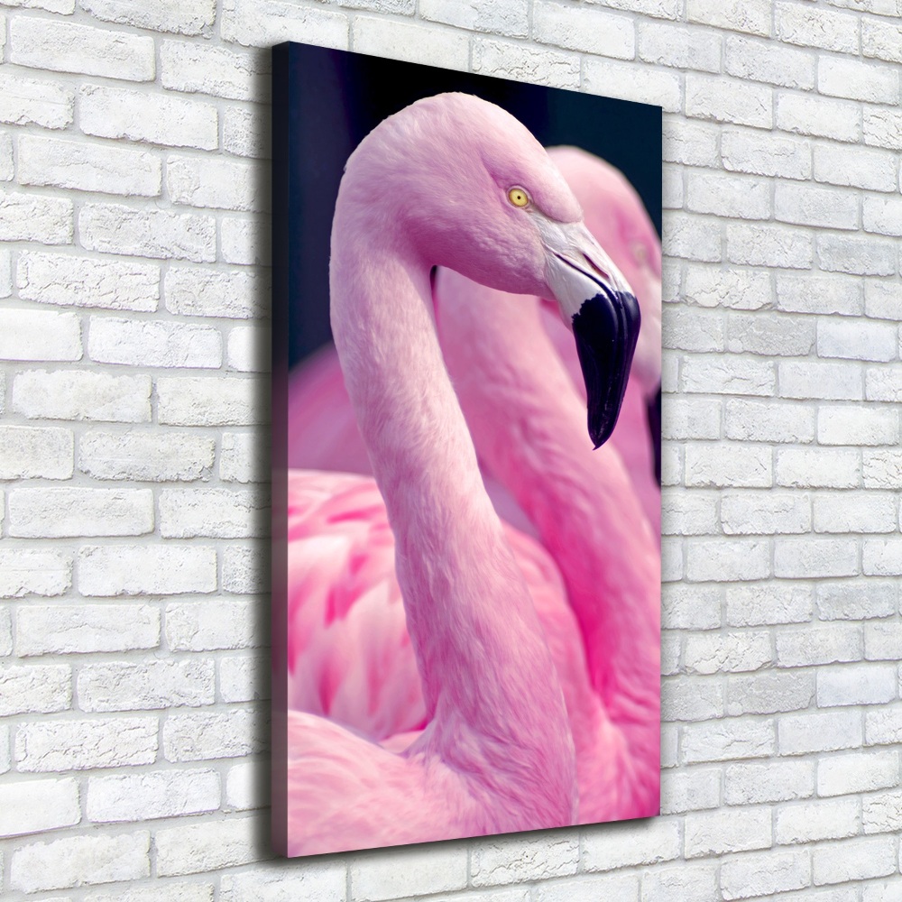 Large canvas wall art Flamingos