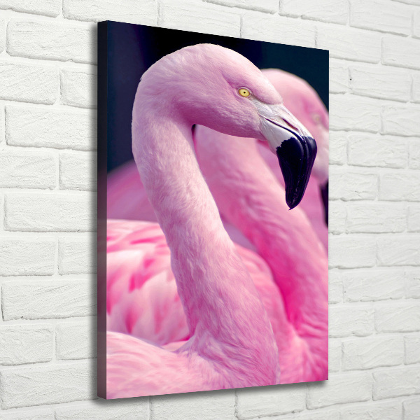 Large canvas wall art Flamingos