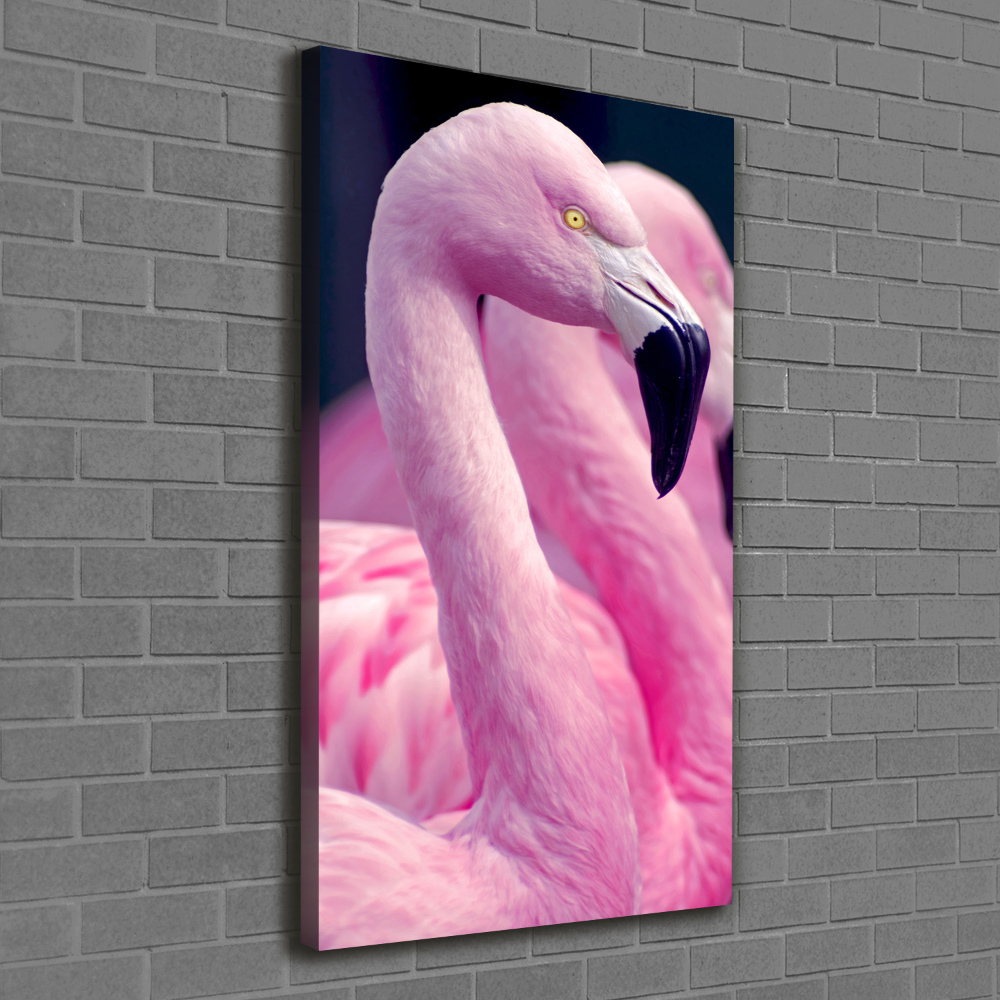 Large canvas wall art Flamingos