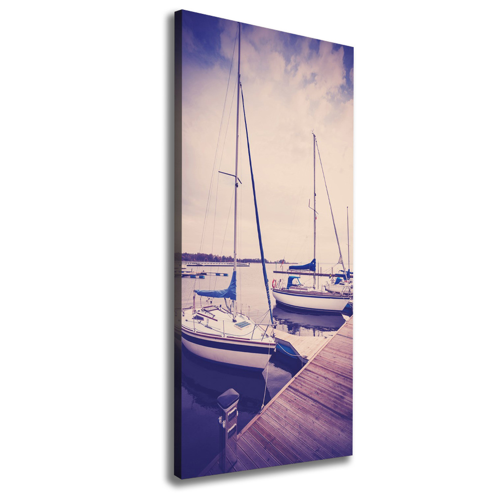 Wall art canvas large Yachts