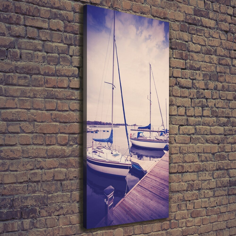 Wall art canvas large Yachts