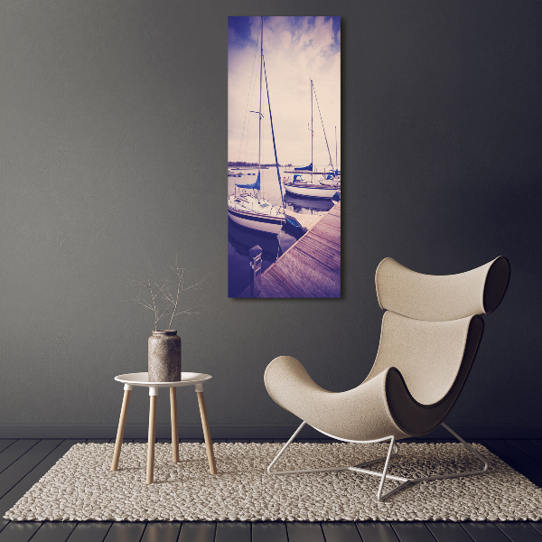 Wall art canvas large Yachts