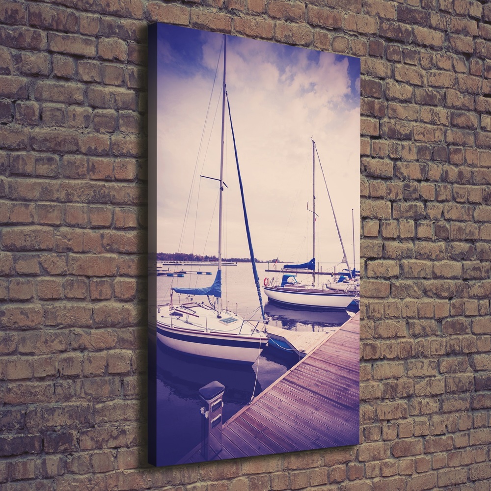 Wall art canvas large Yachts