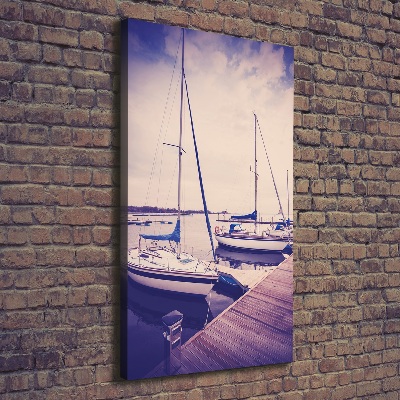 Wall art canvas large Yachts