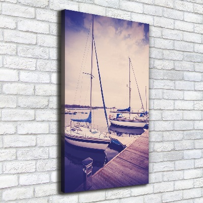 Wall art canvas large Yachts