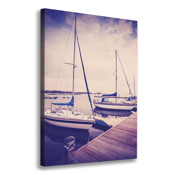 Wall art canvas large Yachts